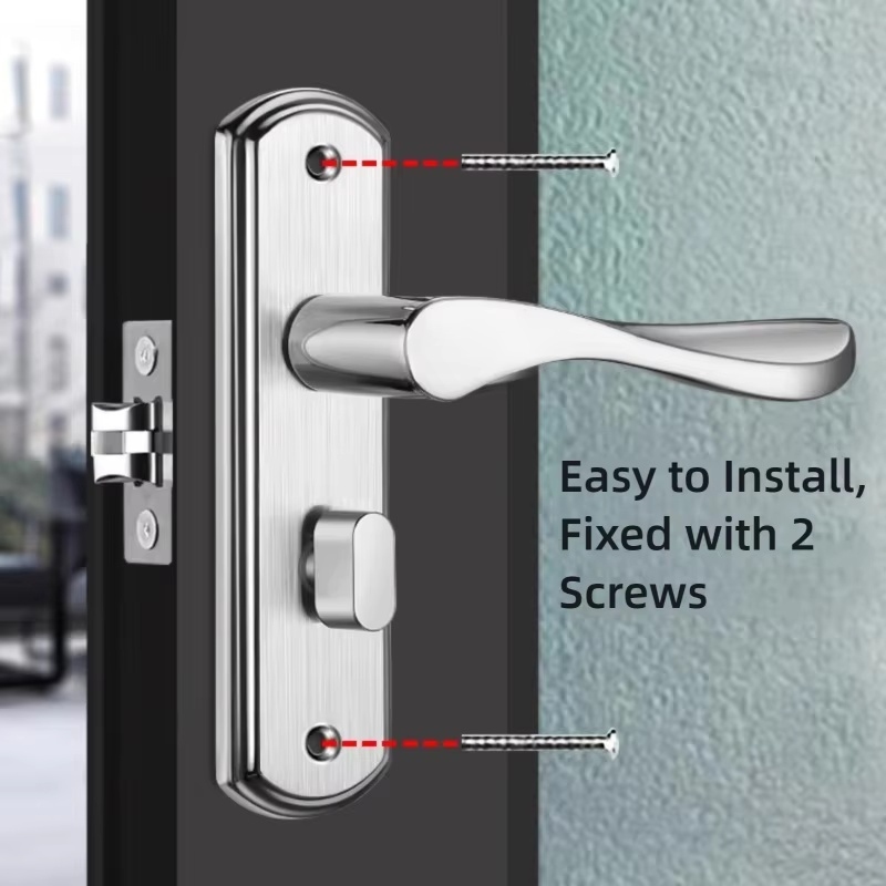 Home Hardware Bathroom Accessories - قفل باب الحمام من الفولاذ المقاوم