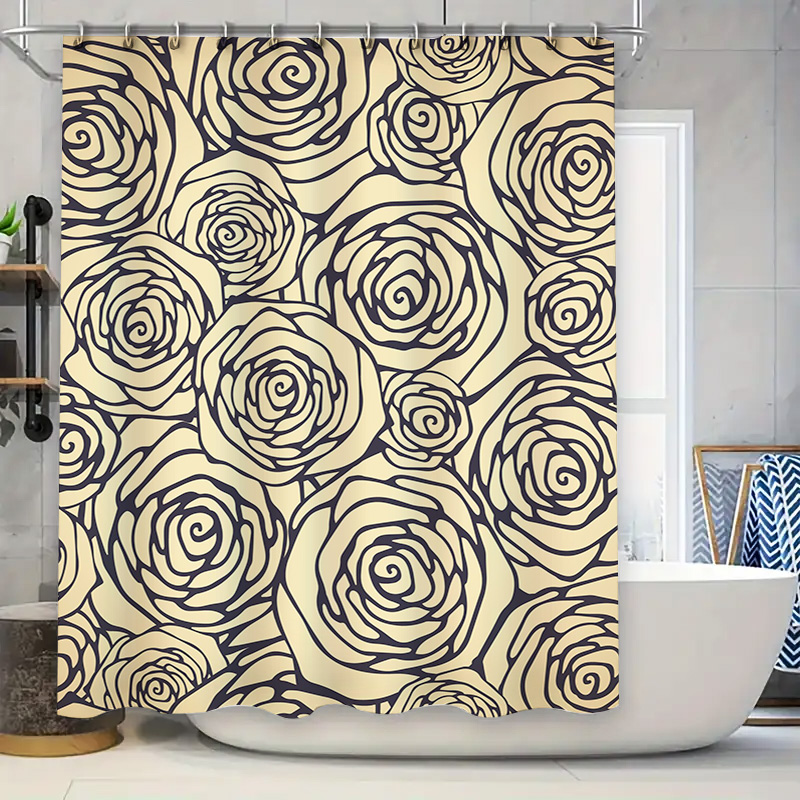 Home Bathroom Remodel - ريفي خمر الحمام ديكور الأزهار طباعة