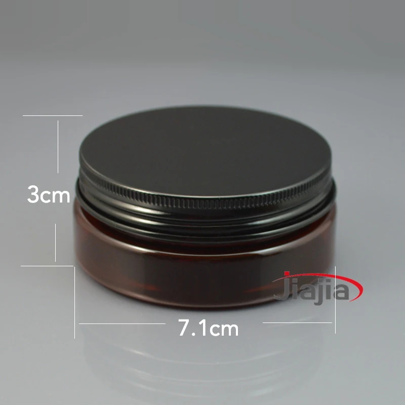 Bath Salts Jar - 50 جرام جرة بلاستيكية بنية زجاجة