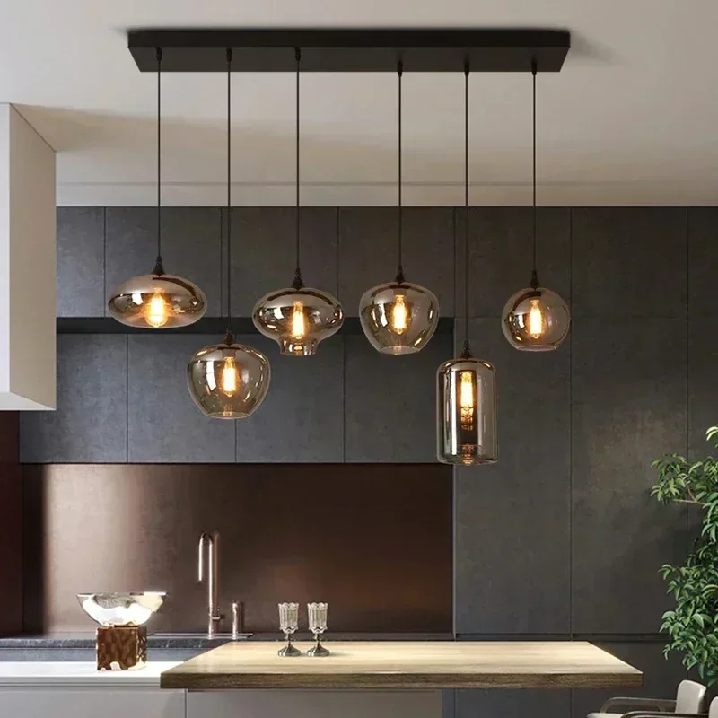 Home Of The Year Bathroom - ثريا سقفية حديثة بإضاءة LED وزجاج