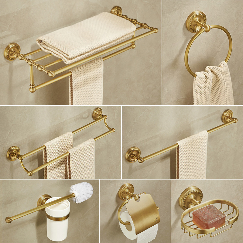 Home Hardware Bathroom Accessories - حامل مناشف معدني بتصميم نورديك، رف