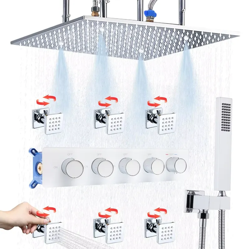 Shower Head Rain - طقم دش كامل مع رأس دش