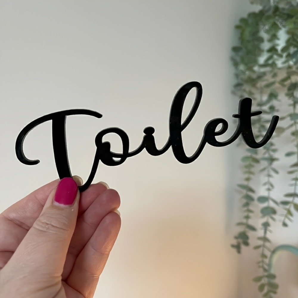 Home Bathroom Door Signs - لافتة باب بلاستيكية عصرية من CIFBUY،