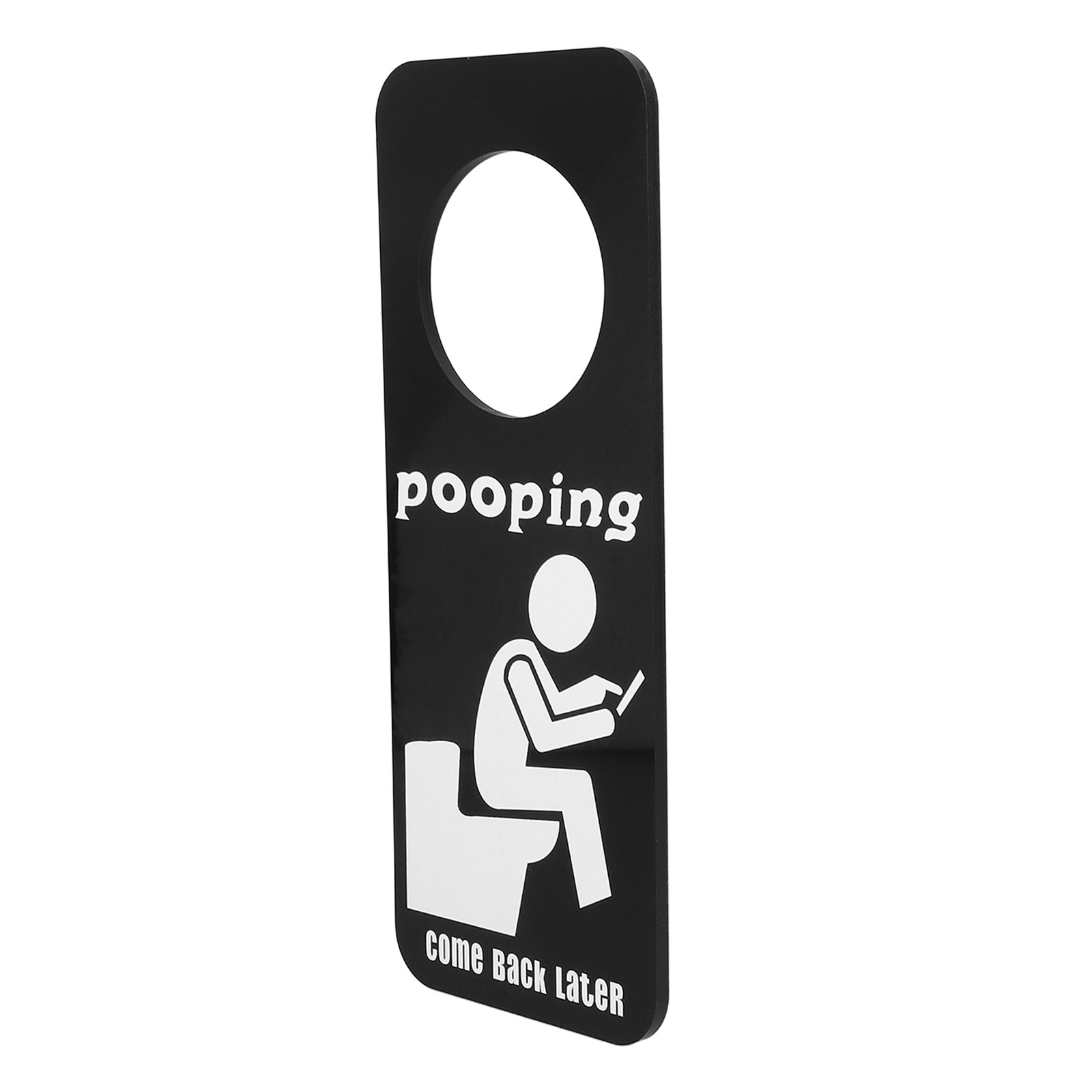 Home Bathroom Door Signs - لافتة مضحكة للإشارة إلى أن الحمام
