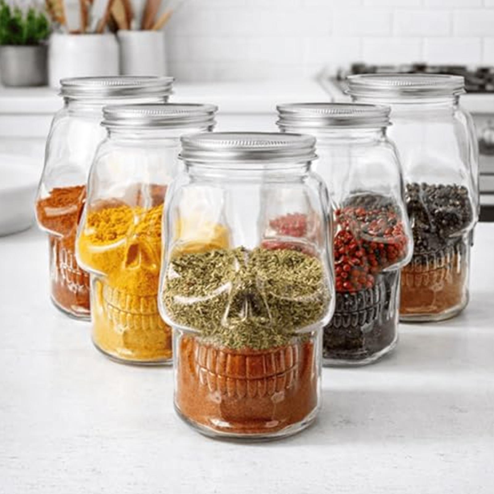 أوعية على شكل جمجمة سعة 500 مل - مراجعة Bath Salts Jar وسعره