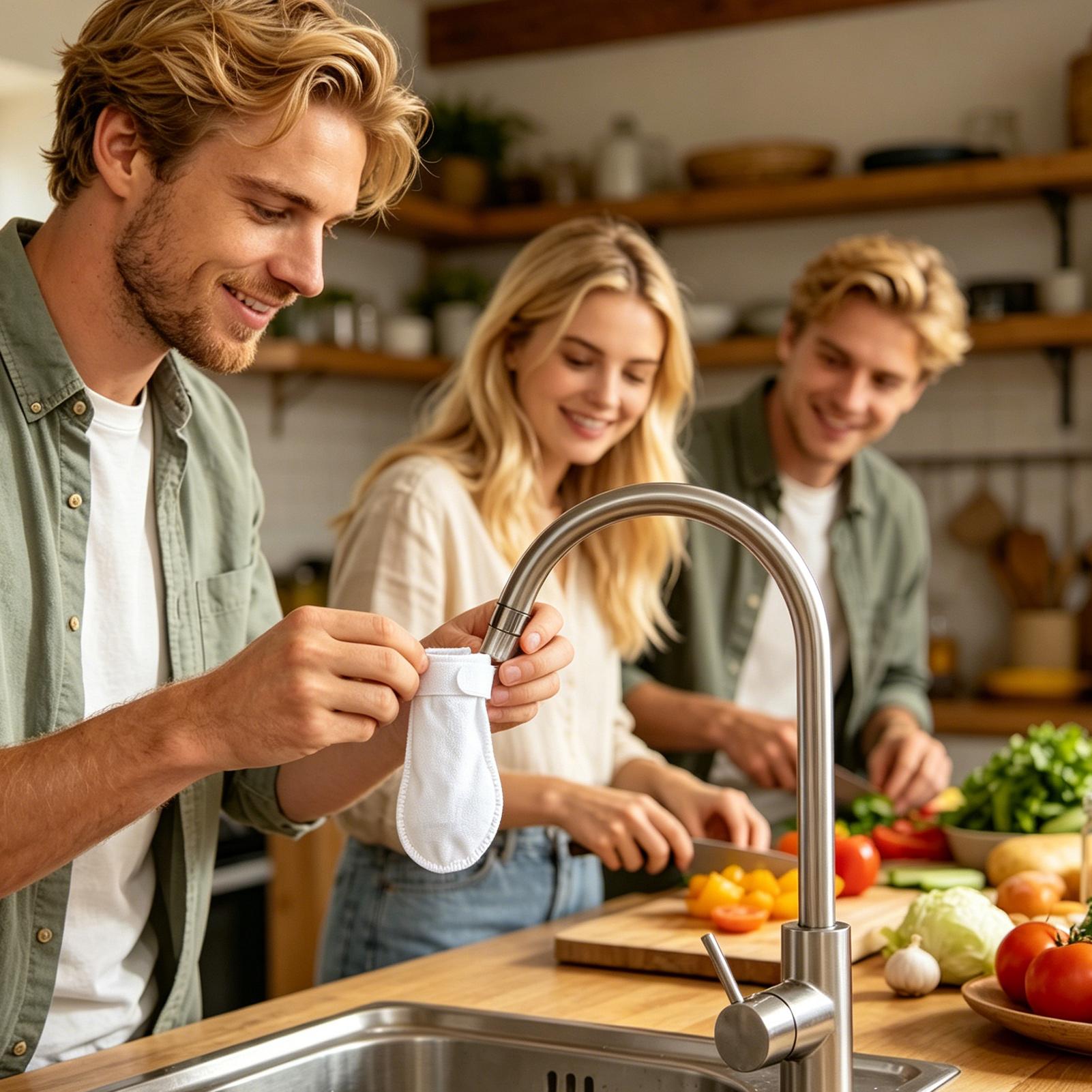 فلتر صنبور قطني محمول مضاد للر - مراجعة Bathroom Home Improvement وسعره