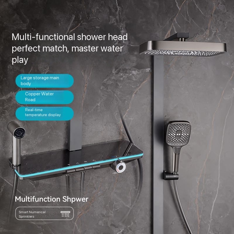 مجموعة دش حمام كاملة بزر بيانو - مراجعة Shower Head Rain وسعره