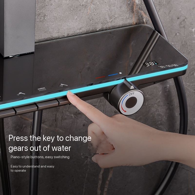 مجموعة دش حمام كاملة بزر بيانو - مراجعة Shower Head Rain وسعره