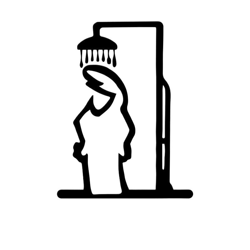 1 قطعة خط الحد الأدنى المعادن  - مراجعة Home Bathroom Door Signs وسعره