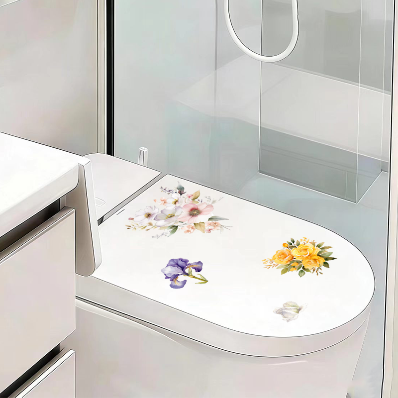 ملصقات جدارية ذاتية اللصق من ا - مراجعة Bathroom Home Improvement وسعره