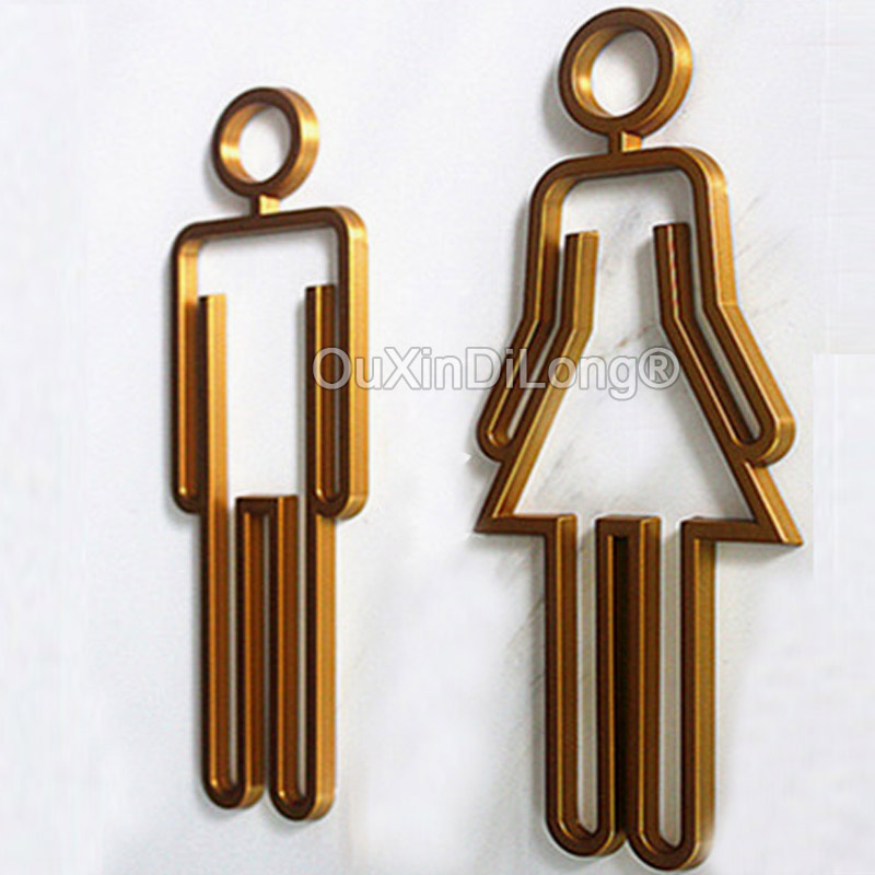 رمز المرحاض الأكريليك المجوف ا - مراجعة Home Bathroom Door Signs وسعره