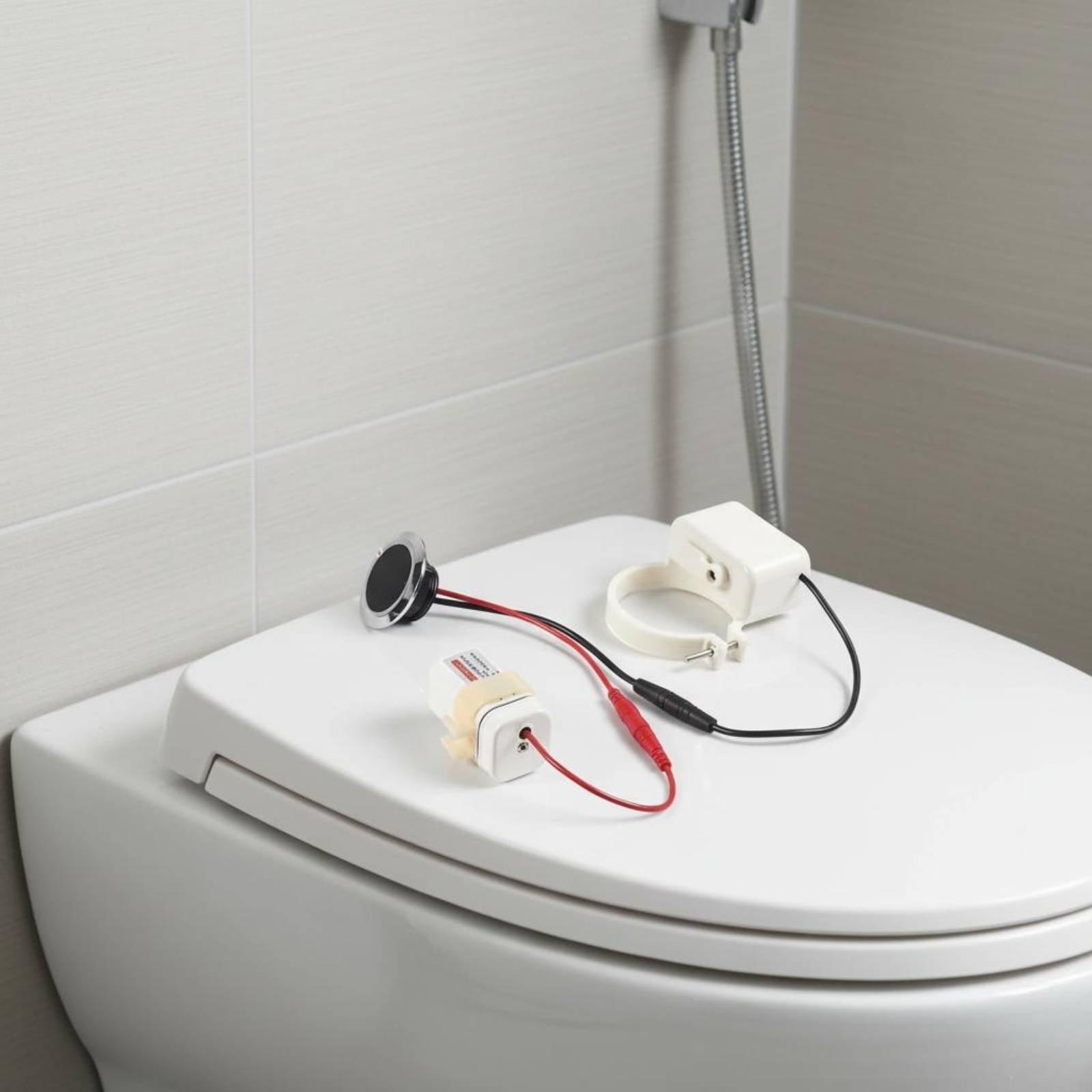 جهاز تدفق مرحاض ذكي بمستشعر تل - مراجعة Home Hardware Bathroom Accessories وسعره