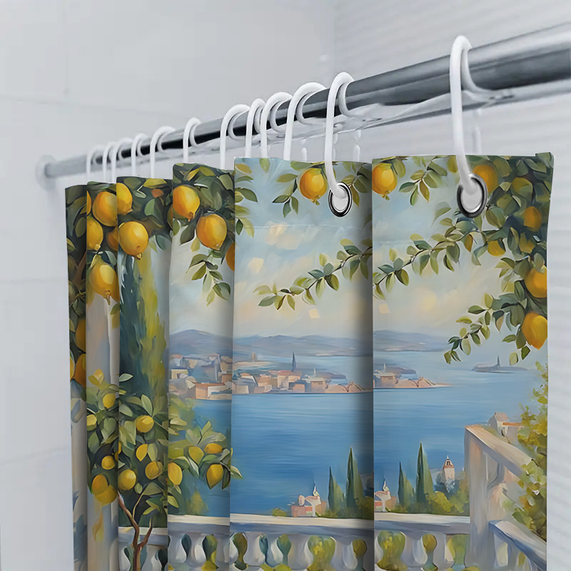 ستارة حمام بتصميم حديقة الليمو - مراجعة Home Decor Bathroom Ideas وسعره