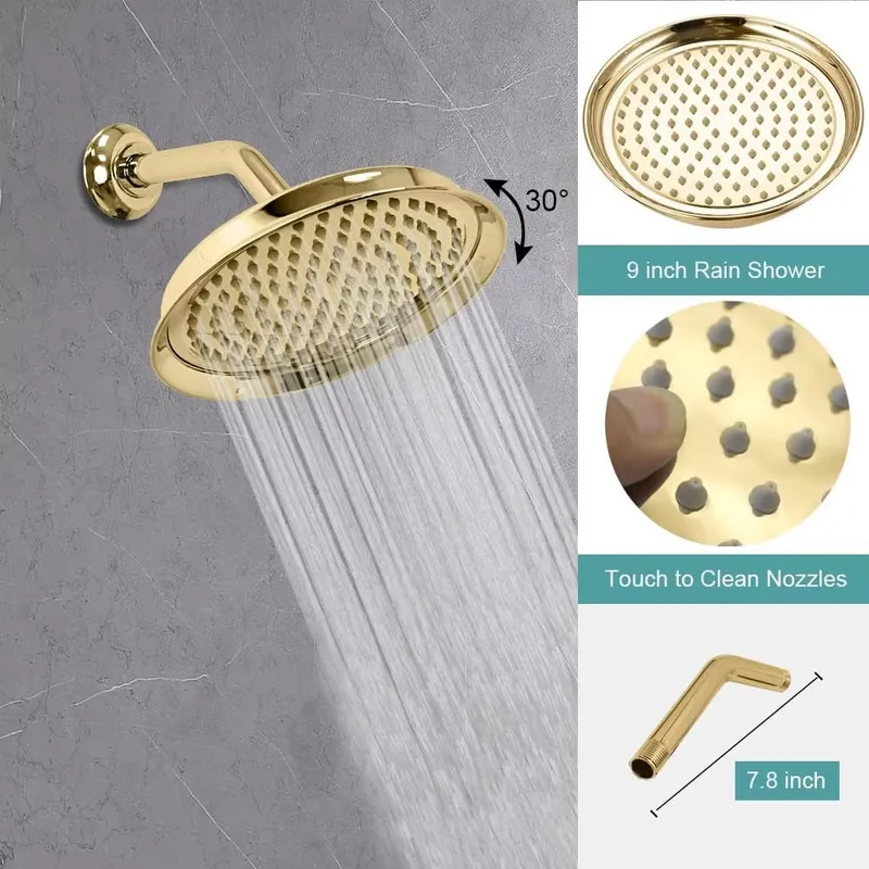 مجموعة صنابير دش عتيقة كاملة م - مراجعة Shower Head Rain وسعره