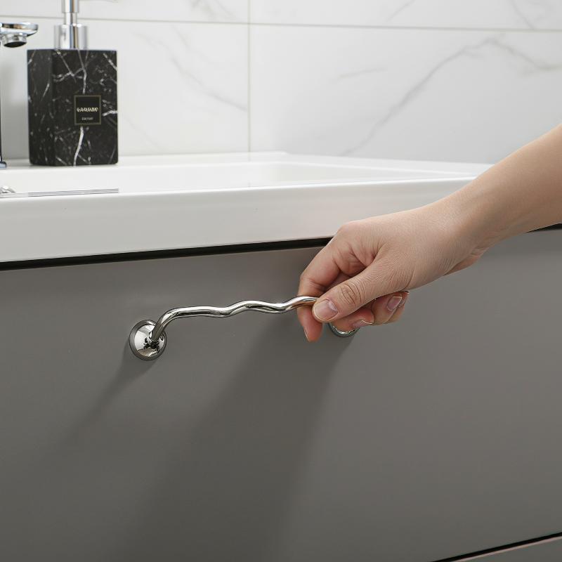 مقابض خزائن أنيقة مقاومة للصدأ - مراجعة Home Bathroom Remodel وسعره