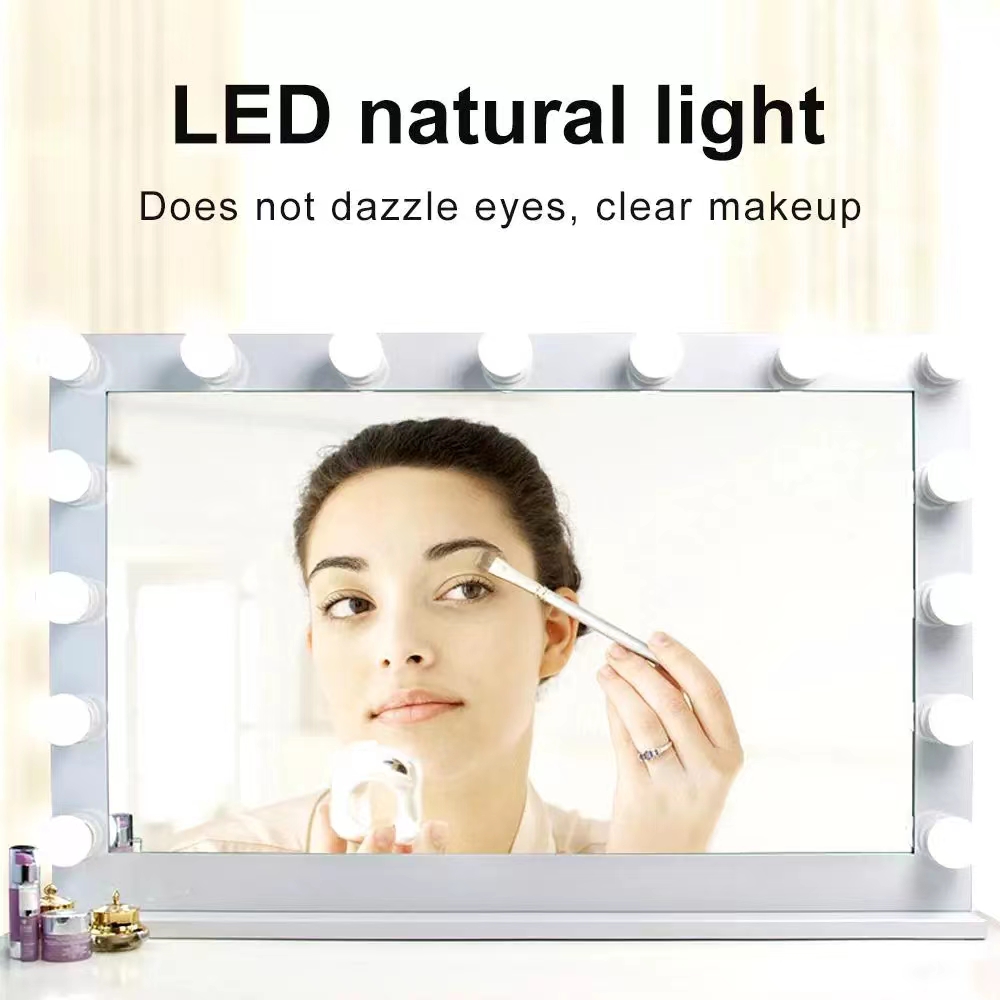 LED ضوء لصق مرآة ماكياج مصابيح - مراجعة Home Bathroom Vanity وسعره
