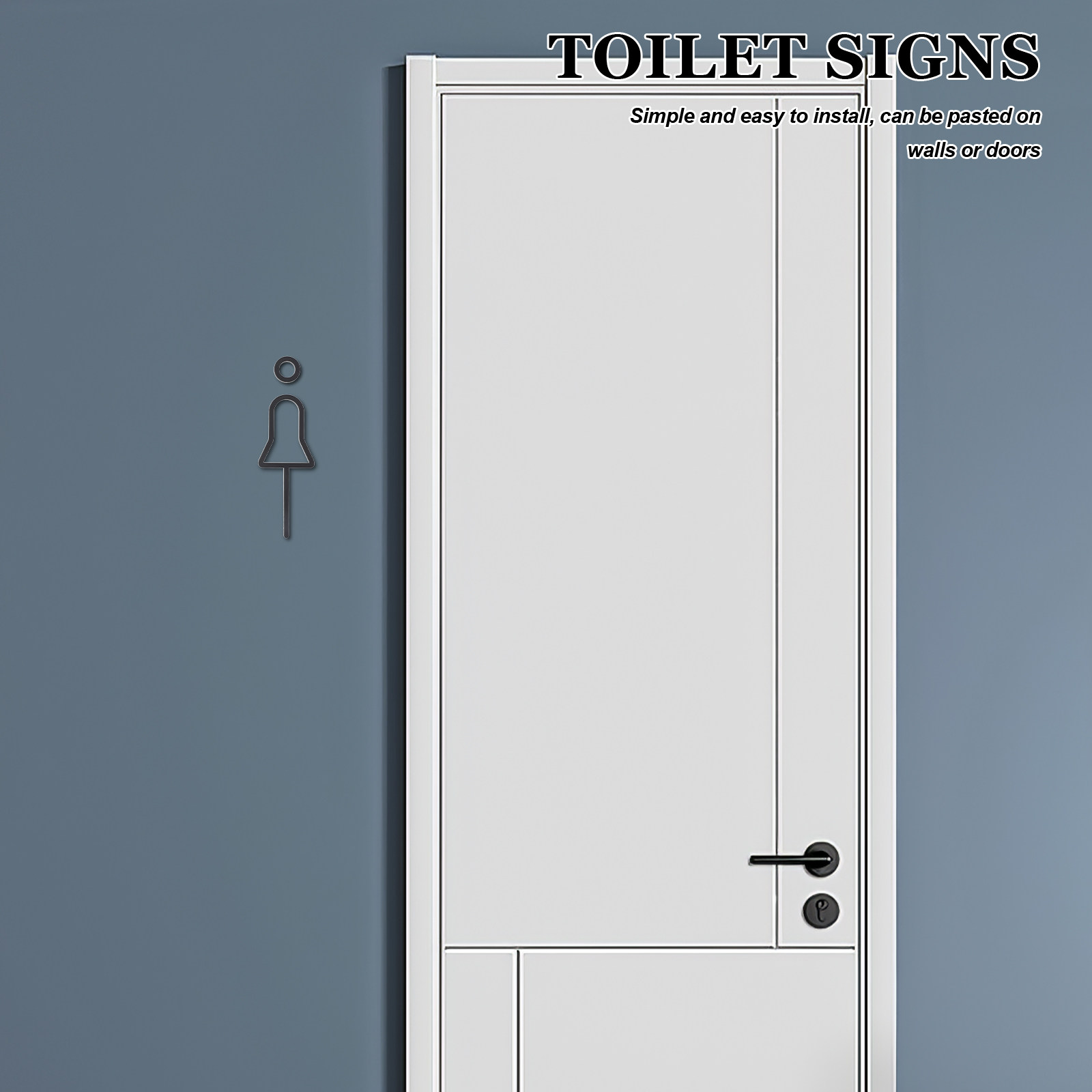 مجموعة واحدة من لافتات الحمام  - مراجعة Home Bathroom Door Signs وسعره