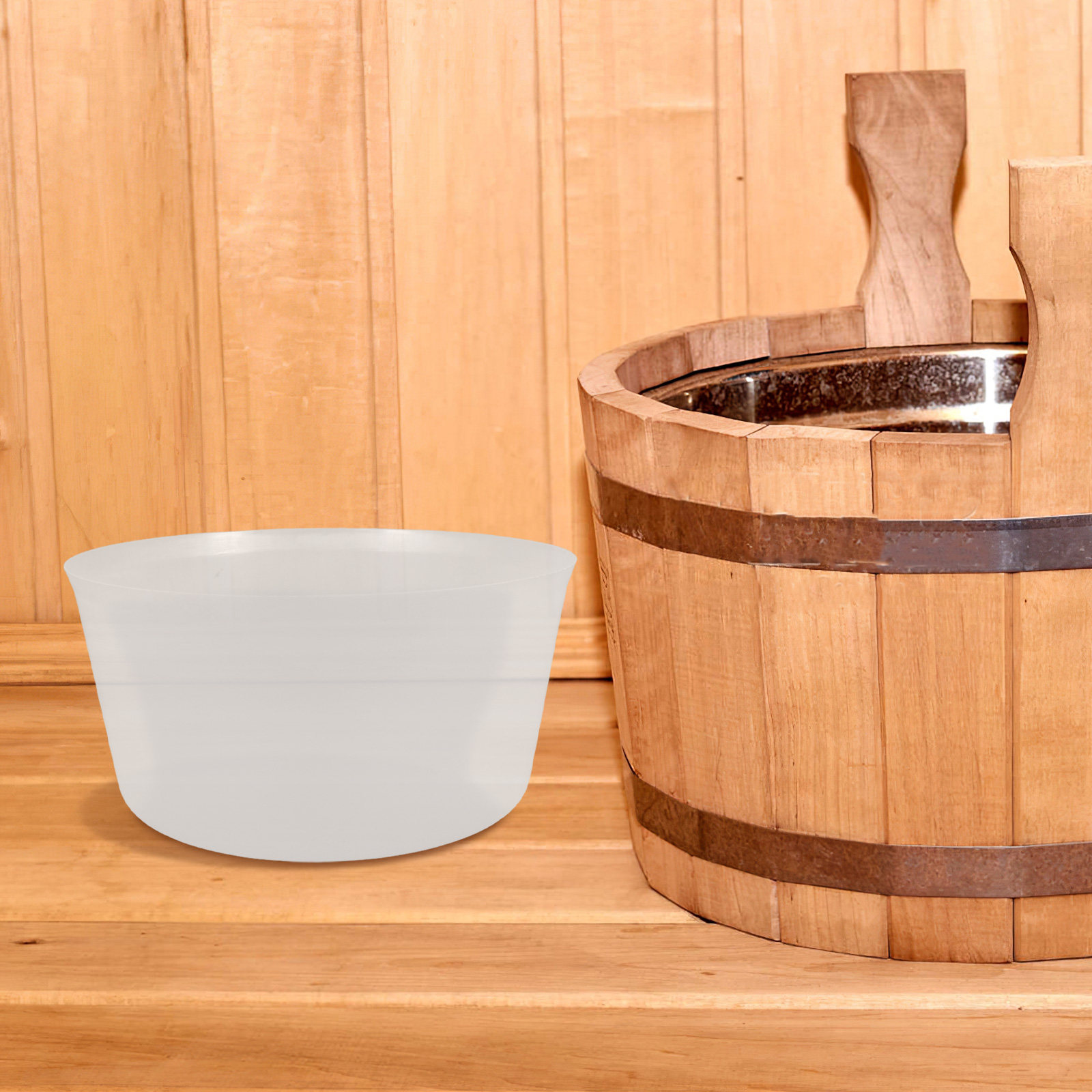 بطانة خشبية تقليدية لدلو الساو - مراجعة Home Essentials Bathroom Accessories وسعره