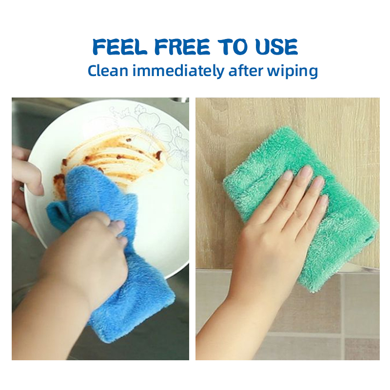 4 قطع من مناشف اليد الصغيرة لل - مراجعة Home Kitchen Bathroom Cleaning وسعره