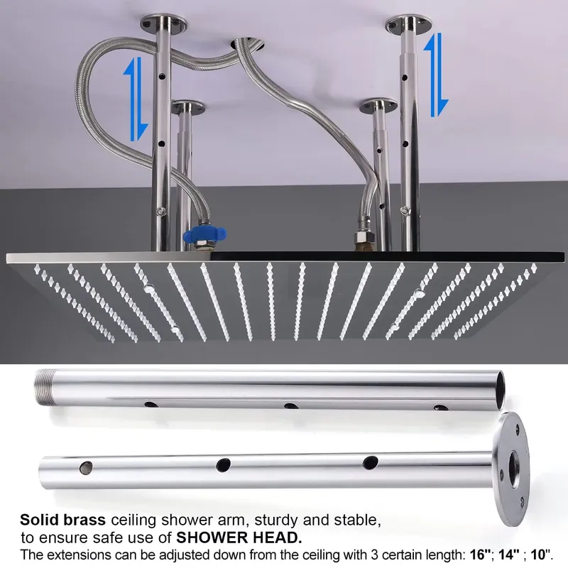 طقم دش كامل مع رأس دش مطري قاب - مراجعة Shower Head Rain وسعره