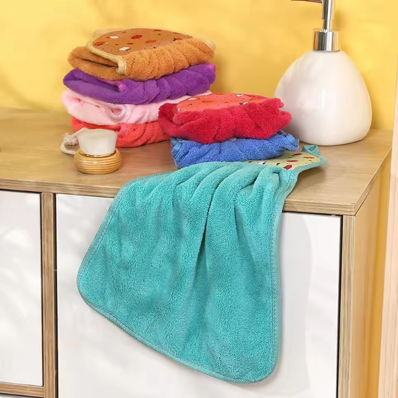 4 قطع مناشف يد صغيرة معلقة للح - مراجعة Home Kitchen Bathroom Cleaning وسعره