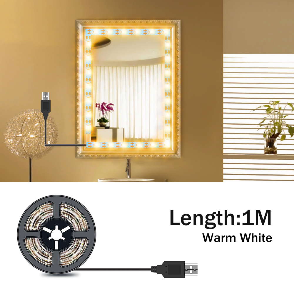 DC5V LED مرآة لوضع مساحيق التج - مراجعة Home Bathroom Vanity وسعره