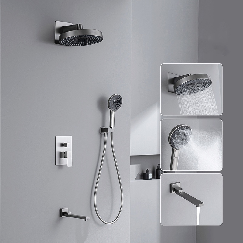 مجموعة دش مخفية عالية الجودة م - مراجعة Shower Head Rain وسعره