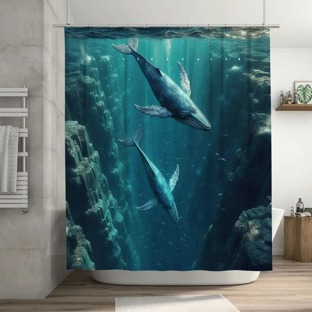 ستارة دش الحوت المطبوعة ثلاثية - مراجعة Home Bathroom Remodel وسعره