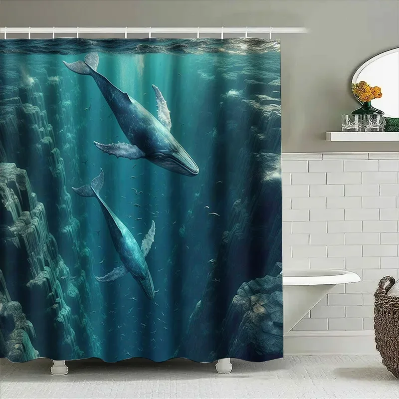 ستارة دش الحوت المطبوعة ثلاثية - مراجعة Home Bathroom Remodel وسعره