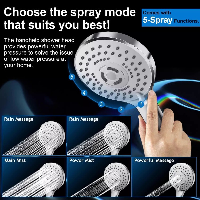 رأس دش مطري من الفولاذ المقاوم - مراجعة Shower Head Rain وسعره