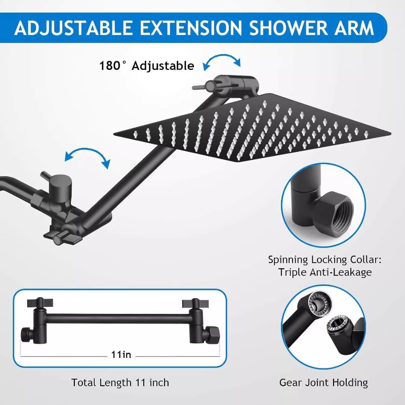 رأس دش مطري من الفولاذ المقاوم - مراجعة Shower Head Rain وسعره