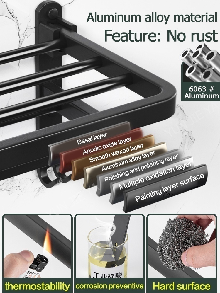 لا الحفر الأجهزة الحمام منشفة  - مراجعة Home Hardware Bathroom Accessories وسعره