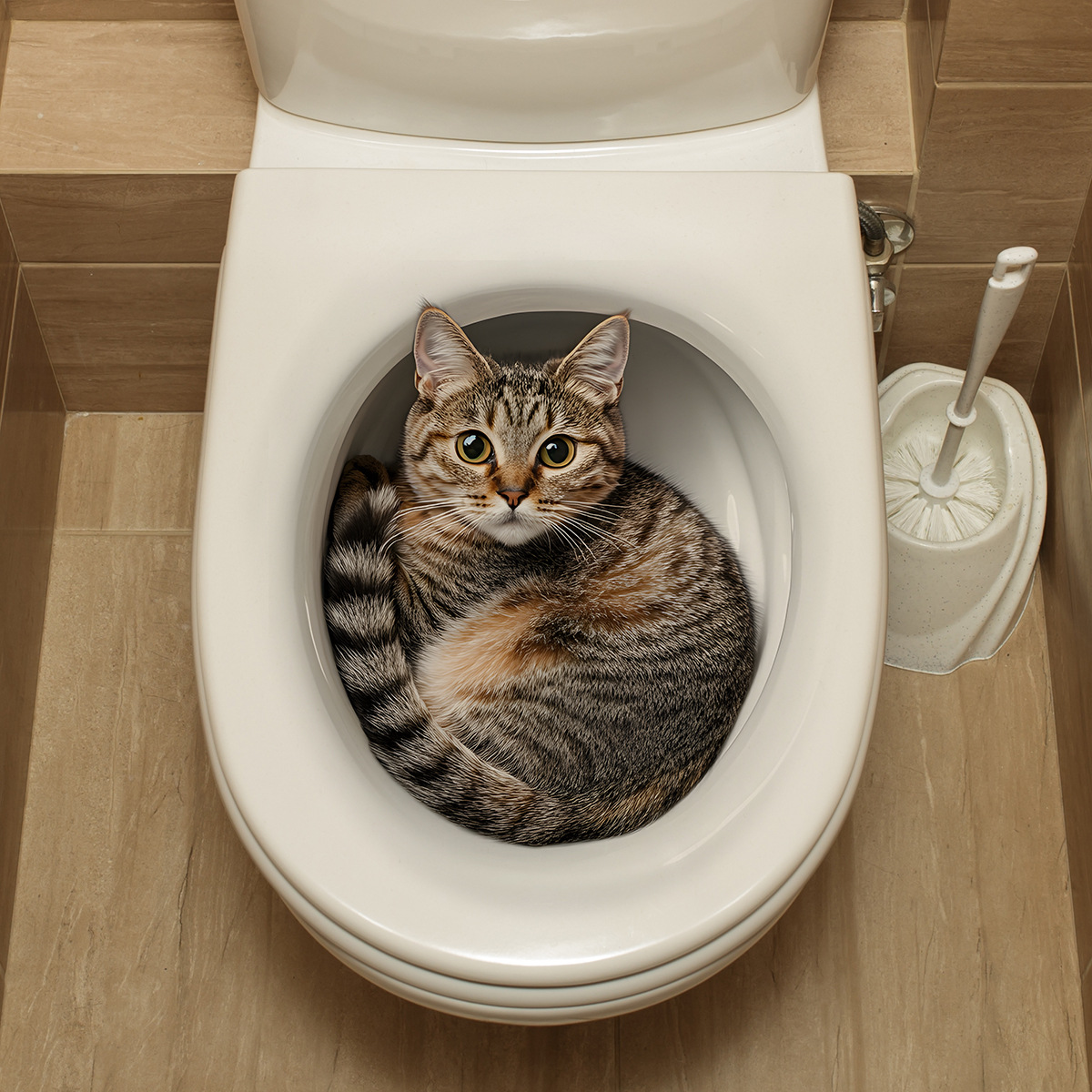 ثلاثية الأبعاد مضحك القط المرح - مراجعة Bathroom Home Improvement وسعره