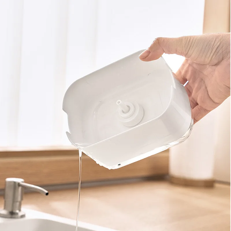 موزع الصابون مع حامل الإسفنج ت - مراجعة Home Kitchen Bathroom Cleaning وسعره
