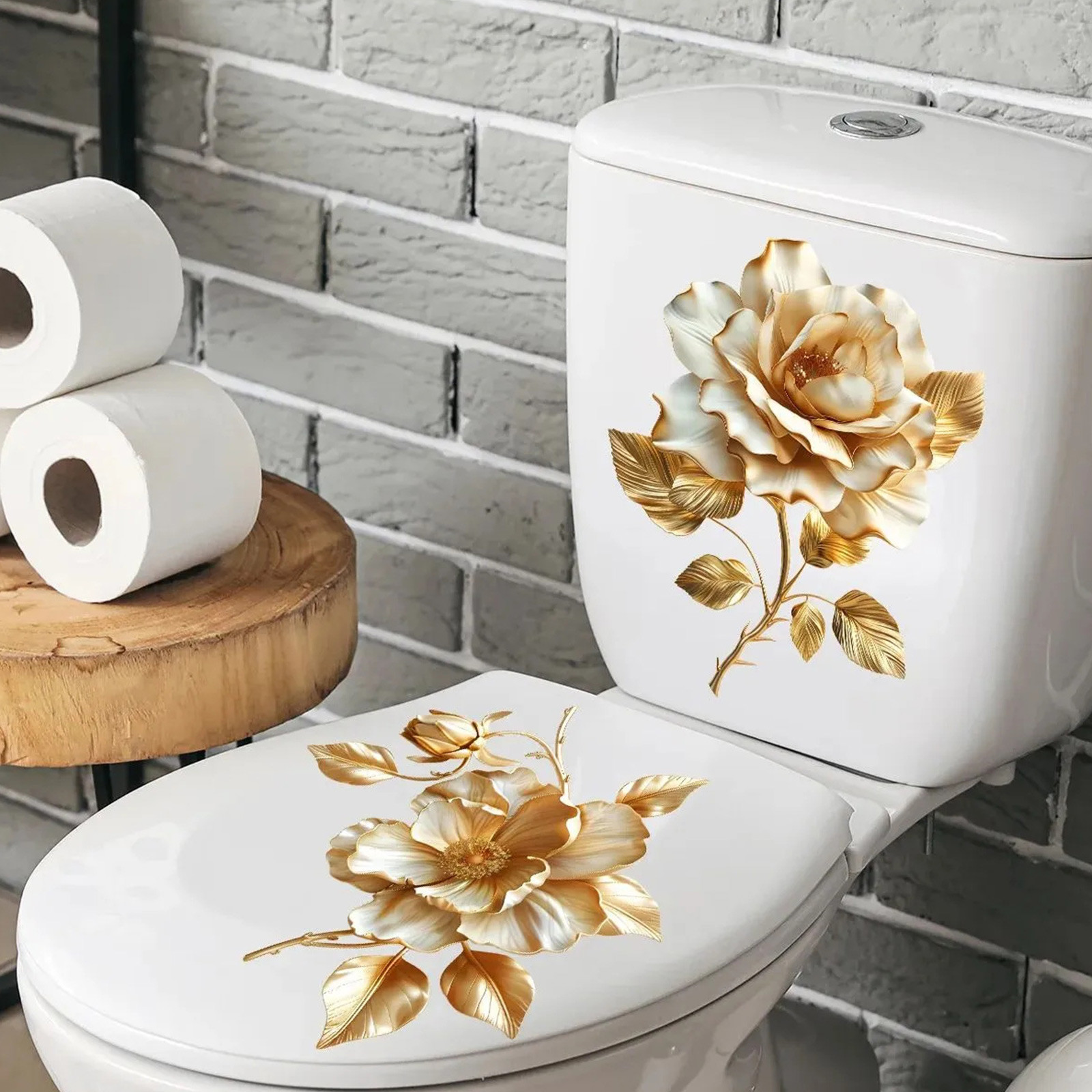 قطعتان من ملصقات الحمام ذات ال - مراجعة Home Of The Year Bathroom وسعره