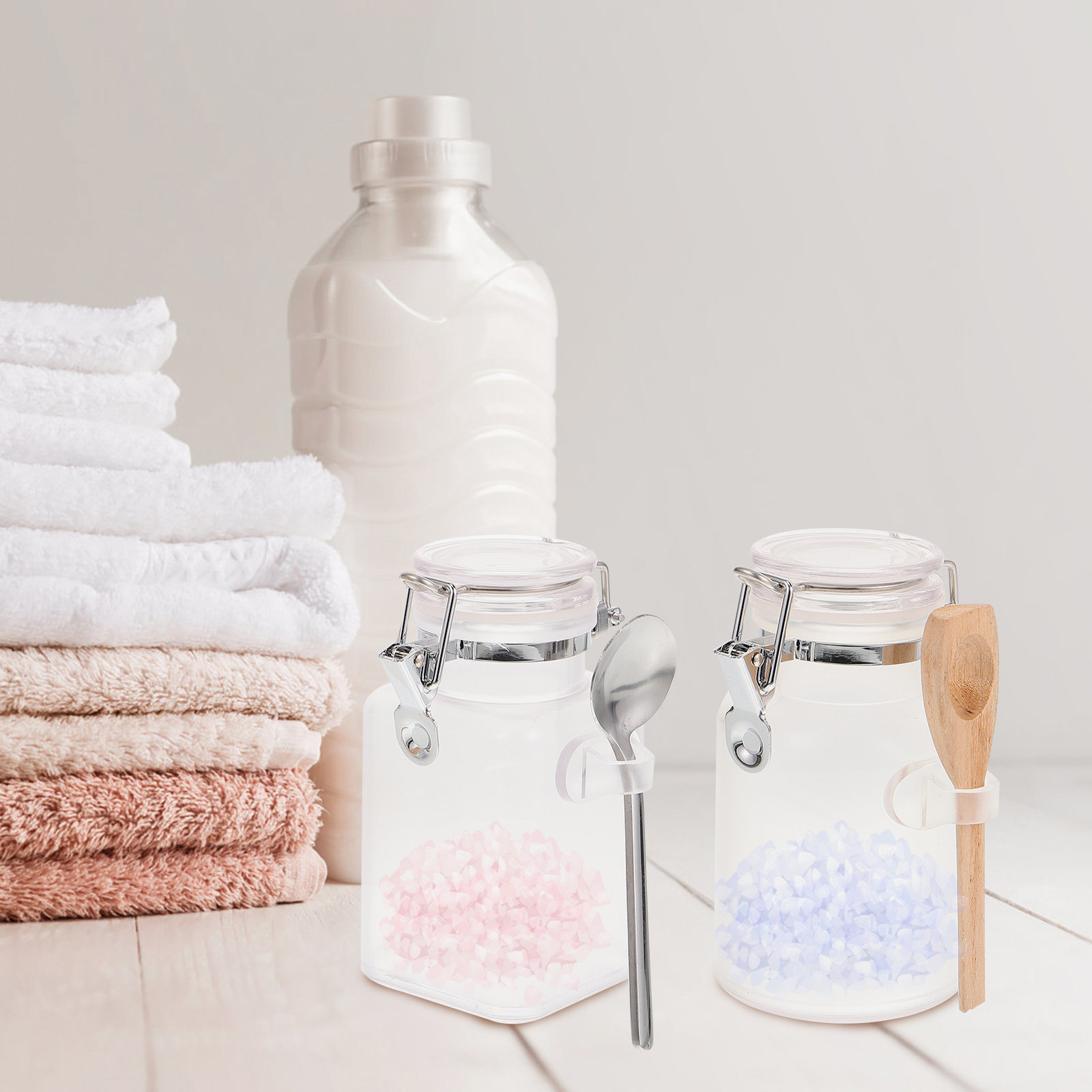 مجموعتان من عبوات تخزين ملح ال - مراجعة Bath Salts Jar وسعره