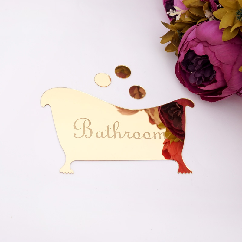 علامة مدخل الحمام الاكريليك مر - مراجعة Home Bathroom Door Signs وسعره