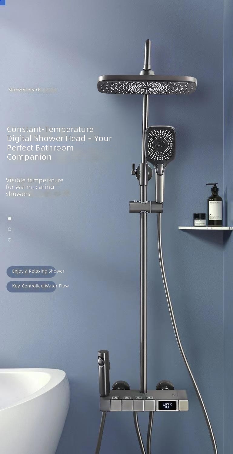 مجموعة دش فاخرة للحمام مثبتة ع - مراجعة Shower Head Rain وسعره