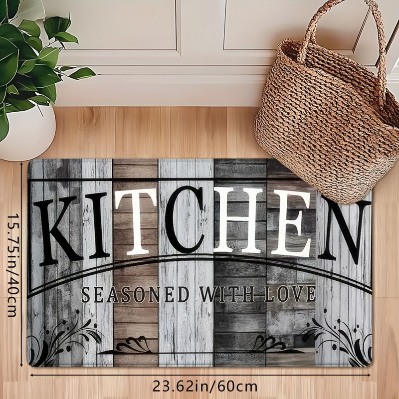سجادة مطبخ فيكاما بتصميم خشبي  - مراجعة Home Kitchen Bathroom Cleaning وسعره